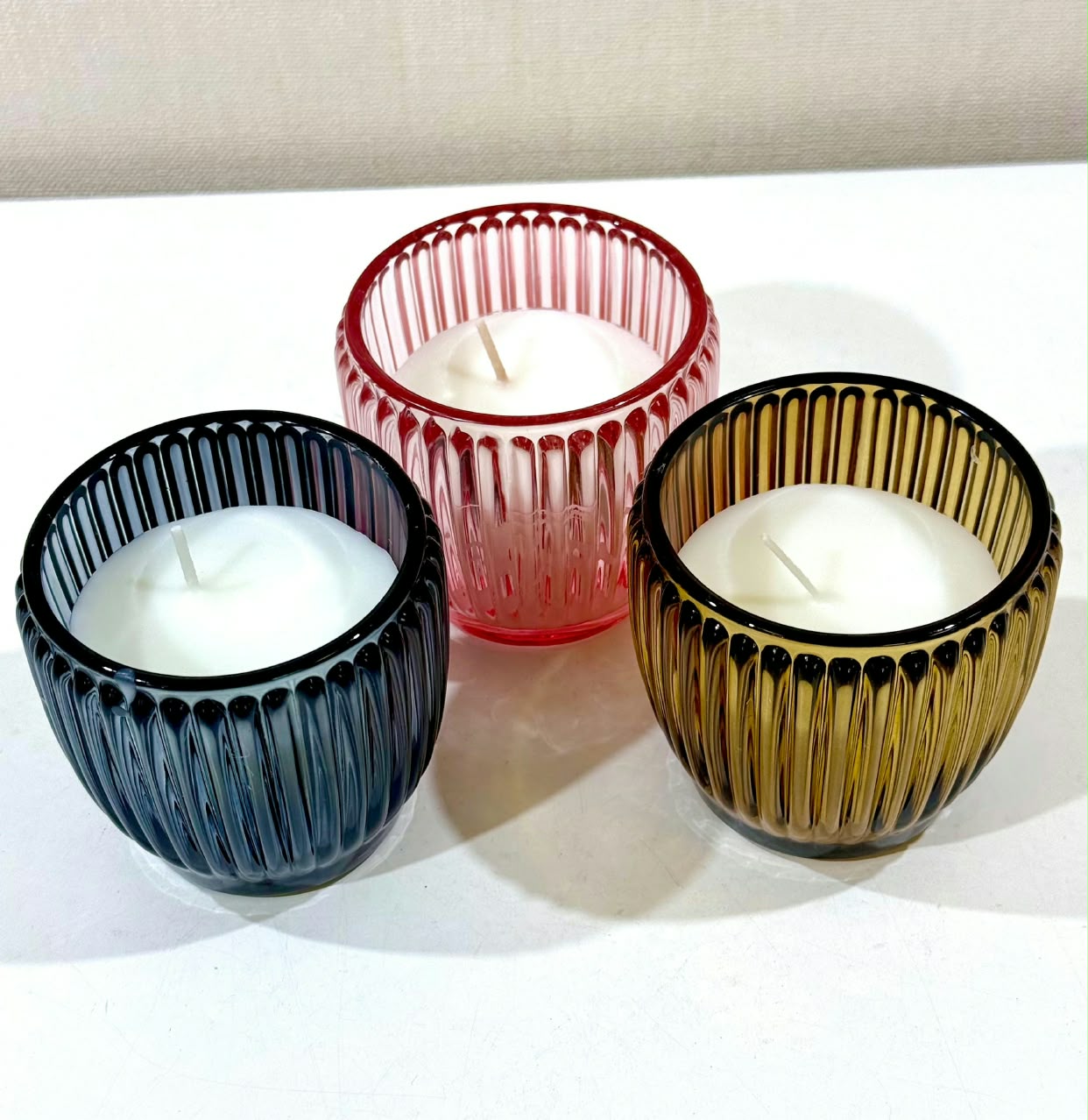 VELAS DECORATIVOS EN FRASCO DE VIDRIO